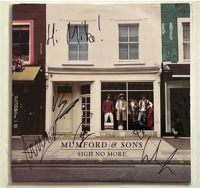 Mumford & Sons Group Signed "Sigh No More" Record Album (5 Sigs)(Third Party Guaranteed)