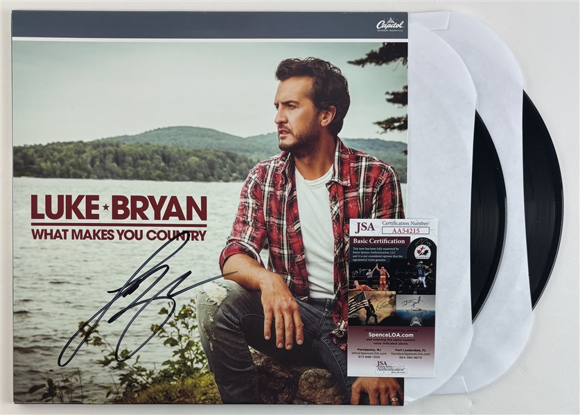 Luke Bryan Signed "What Makes You Country" Album Cover (JSA COA)