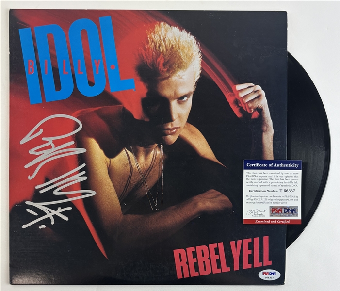 Billy Idol Signed "Rebel Yell" Album w/ Vinyl (PSA/DNA COA)