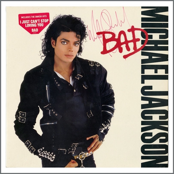 Michael Jackson RARE Vintage-Signed In-Person “BAD” Album (Tracks, Ltd., and Epperson / REAL LOAs)