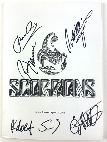 Scorpions: Group Signed 2005 Press Kit Booklet (5 Sigs) (Third Party Guaranteed)