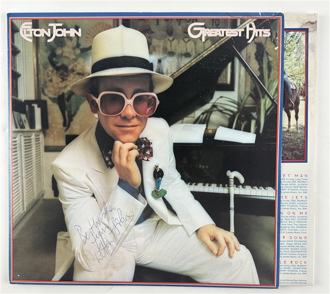Elton John Signed Vintage "Greatest Hits" Album (Third Party Guaranteed)