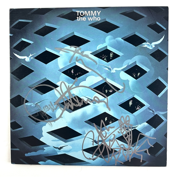 The Who Group Signed "Tommy" Album Cover (3 Sigs)(JSA LOA)