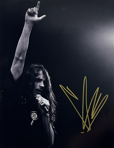 Soundgarden: Chris Cornell Superb In-Person Signed 11" x 14" Photograph (Beckett/BAS LOA)
