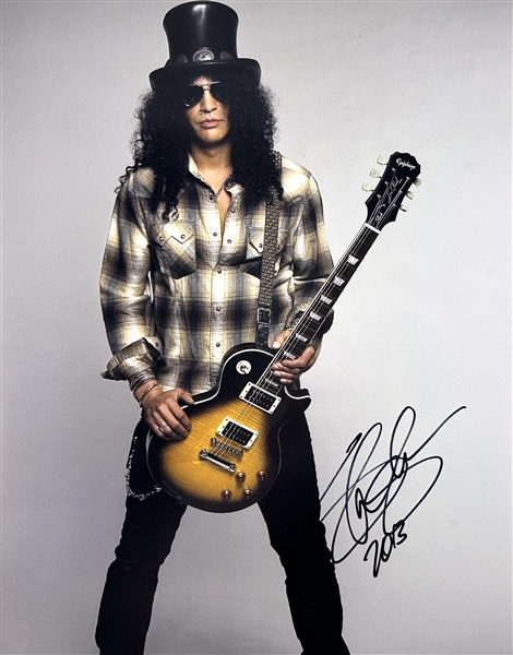Guns N Roses: Slash In-Person Signed 11" x 14" Color Photo (Beckett/BAS LOA)
