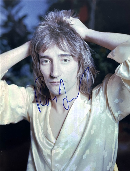 Rod Stewart In-Person Signed 11" x 14" Color Photo (Beckett/BAS LOA)