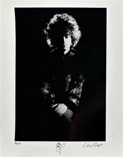 Jimmy Page & Chris Dreja Signed 16" x 20" Artist Proof Art Print Photograph (Beckett/BAS LOA)