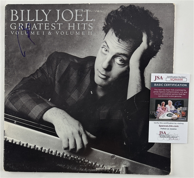 Billy Joel Signed "Greatest Hits Volumes I & II" Record Album Cover (JSA)
