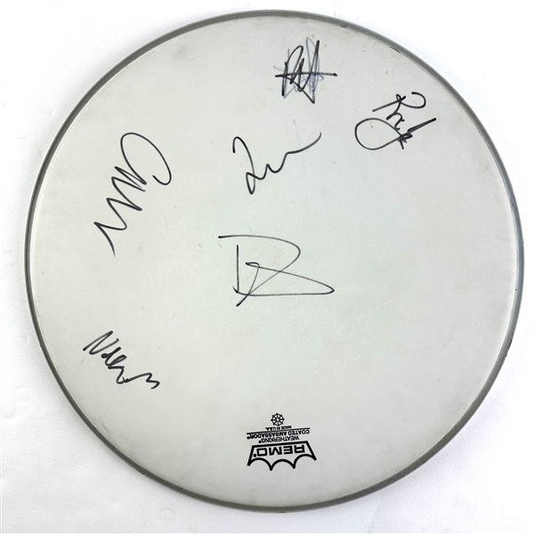 The Foo Fighters Group Signed 12-Inch Remo Drumhead (Third Party Guaranteed)