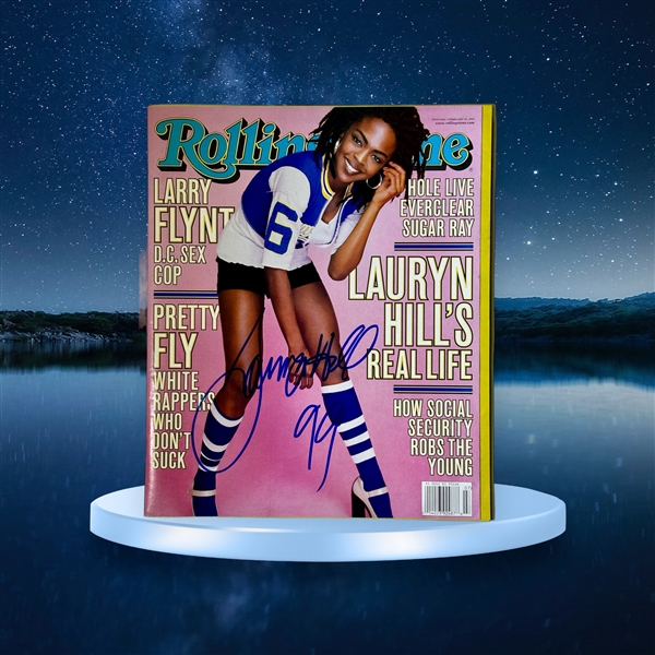 Lauryn Hill Signed IN-PERSON Feb 1999 Issue of Rolling Stone Magazine (Third Party Guarantee)