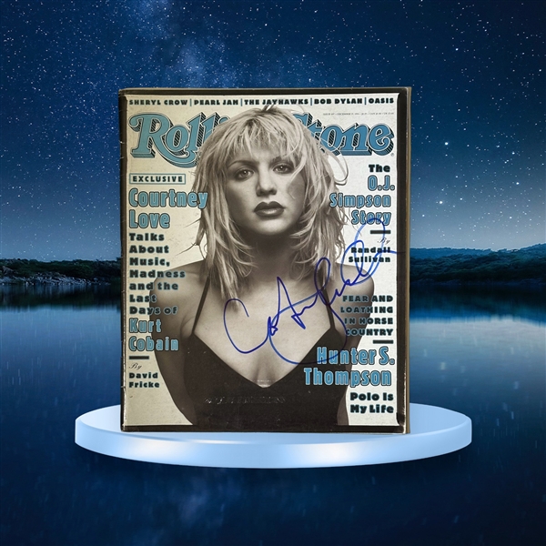 Courtney Love Signed IN-PERSON Rolling Stone Magazine Dec 1994 Issue  (Third Party Guarantee)