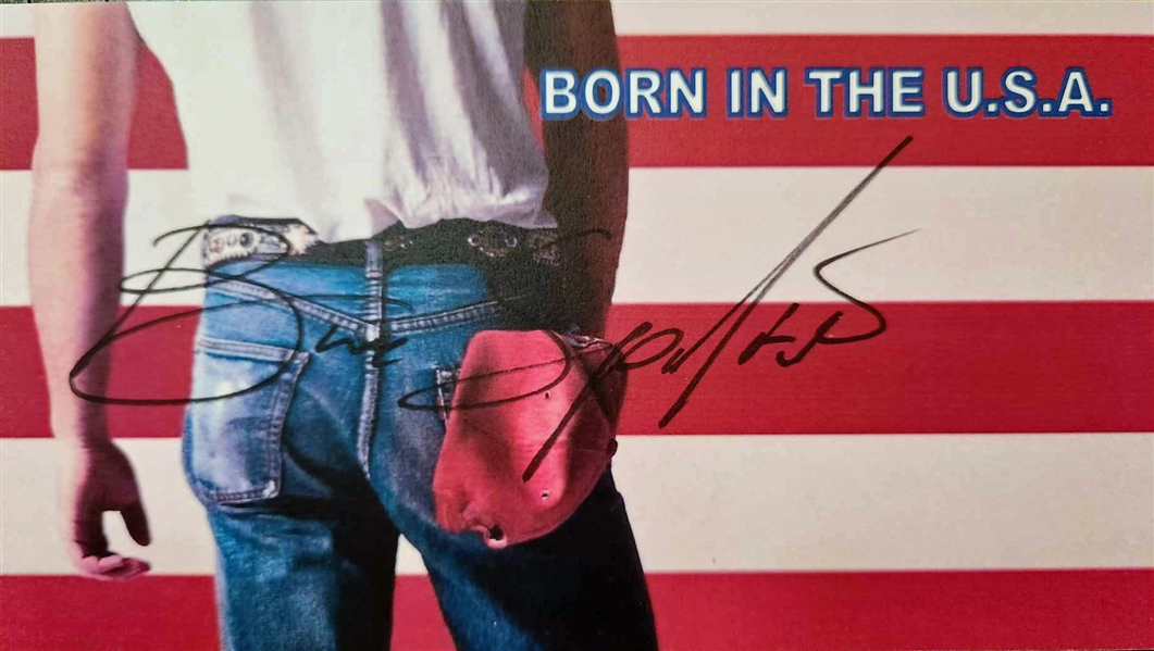 Bruce Springsteen Signed "Born in the U.S.A." Souvenir Print (Third Party Guaranteed)