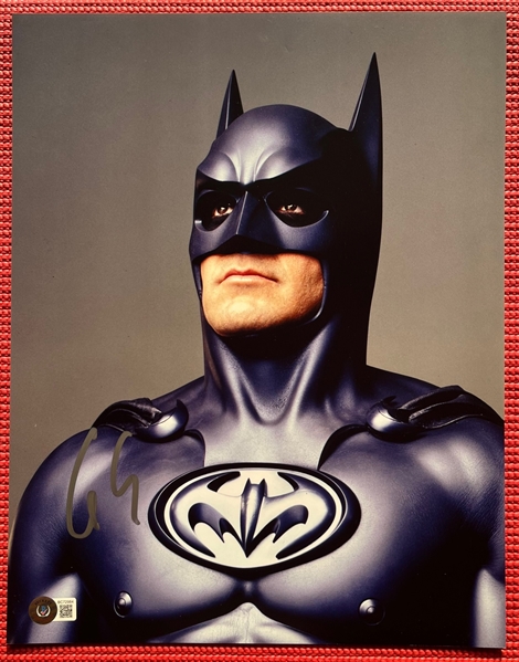 George Clooney Signed 11" x 14" Batman Photograph (Beckett/BAS)