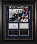 The Situation Room Multi-Signed Framed Display w/ Obama, Biden, Clinton, & More (9 Sigs)(Beckett/BAS LOA)