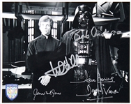 Star Wars: Mark Hamill, James Earl Jones, Dave Prowse & Bob Anderson Signed Photo from "ROTJ" (Official Pix & Beckett/BAS LOA)