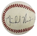 President Richard Nixon Boldly Single Signed ONL (Feeney) Baseball (JSA LOA)