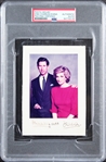 Princess Diana and Prince Charles (King Charles III) Signed 4" x 5.5" Portrait (PSA/DNA Encapsulated)