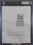 Dr. Seuss Signed 8.5" x 11" 1980 Letter (Beckett/BAS Encapsulated)