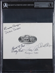 Presidents & First Ladies Multi-Signed White House Engraving with Reagan, Ford, Carter & Nixon (Beckett/BAS Encapsulated)