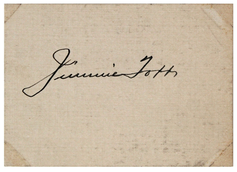 Jimmie Foxx Signed Vintage Card with Superb Autograph (Beckett/BAS LOA)