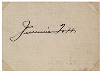 Jimmie Foxx Signed Vintage Card with Superb Autograph (Beckett/BAS LOA)