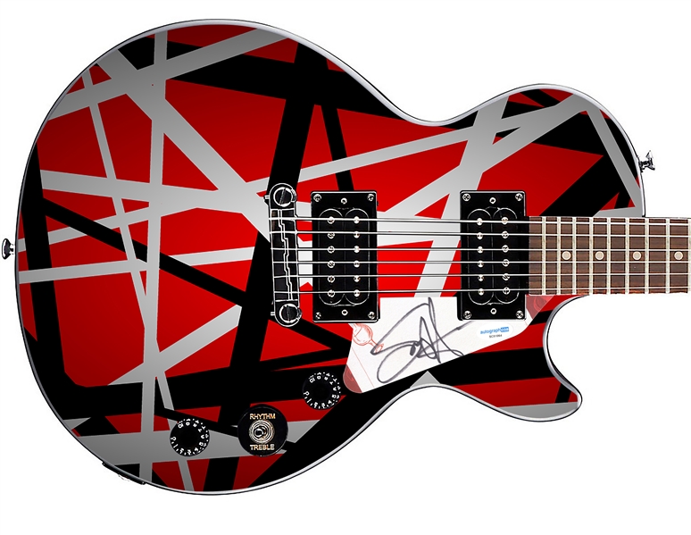 Van Halen: Sammy Hagar Signed Custom Graphic Guitar (ACOA)