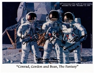 Apollo 12 Astronauts Signed Limited Edition 8x10 Photo "The Fantasy". (Third Party Guarantee)
