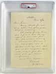 Lou Gehrig Signed Vintage 1936 Personal Letter w/ Mint 9 Auto! (PSA/DNA Encapsulated)