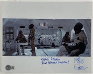 Star Wars: Stephan Fitzalan & Mike Quinn Signed 8" x 10" Mon Calamari Photo (Beckett/BAS)