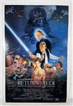 Star Wars: Return of the Jedi Cast Signed Original Style B One Sheet Poster with 25 Autographs! (Beckett/BAS LOA)(Provenance)
