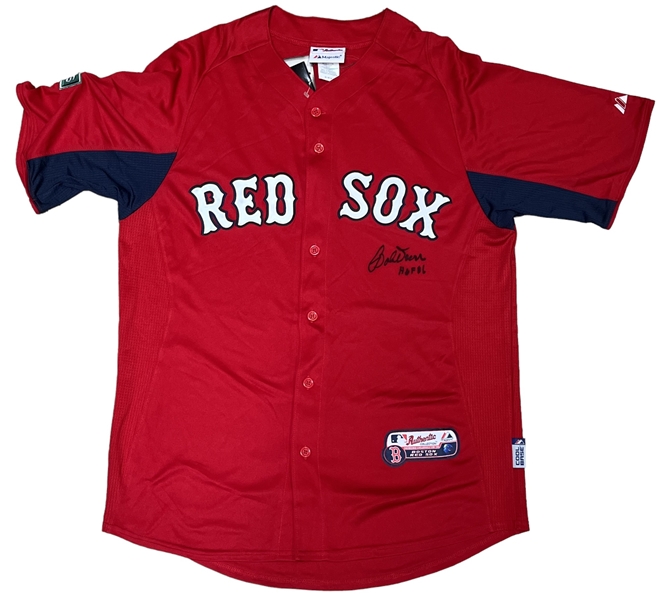 Bobby Doerr Signed & HOF Inscribed Red Sox Jersey (Third Party Guaranteed)
