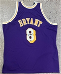 Kobe Bryant Signed 1996-97 Mitchell & Ness Rookie Lakers Road NBA 50th Anniversary Jersey (Panini Witnessed)