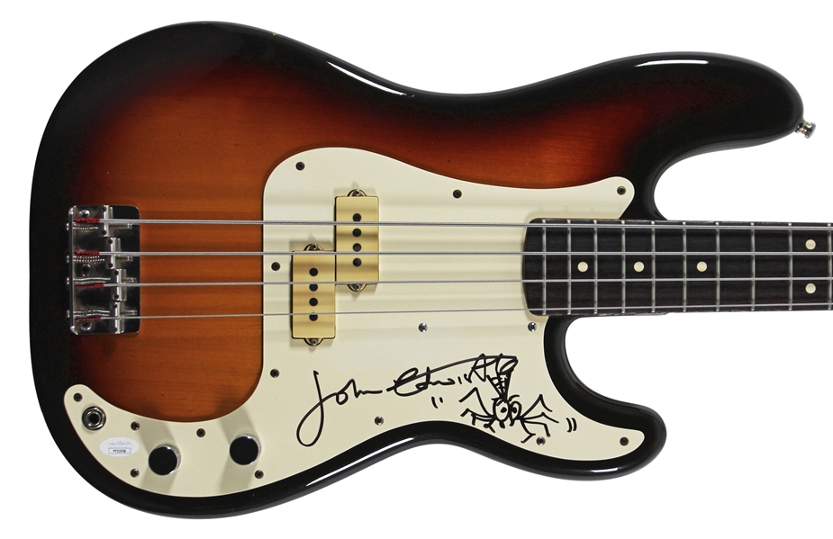 The Who: John Entwistle Signed Fender Precision Bass Guitar with Boris The Spider Sketch! (JSA LOA)