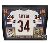 Walter Payton Signed & Framed Jersey w/ 5 Inscriptions! (Payton COA)