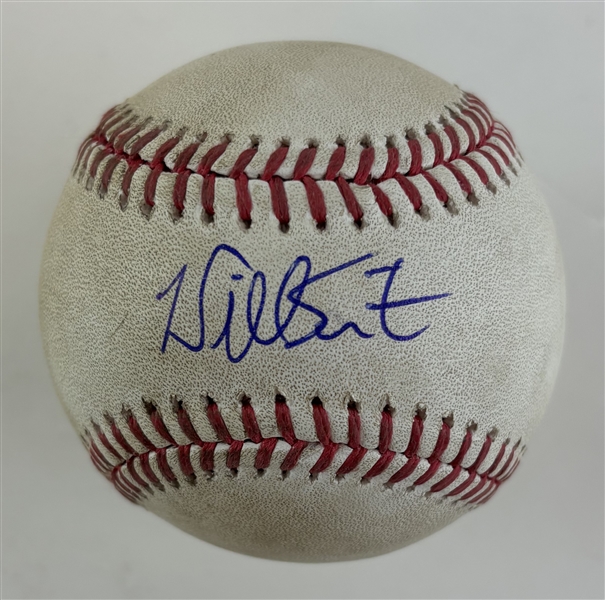 Will Smith Game Used & Signed OML Baseball :: Pitched to Smith 8-15-2023 LAD vs MIL (MLB Holo & PSA/DNA)
