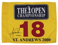 Tiger Woods Signed Limited Edition 2000 British Open St. Andrews Pin Flag (UDA COA)