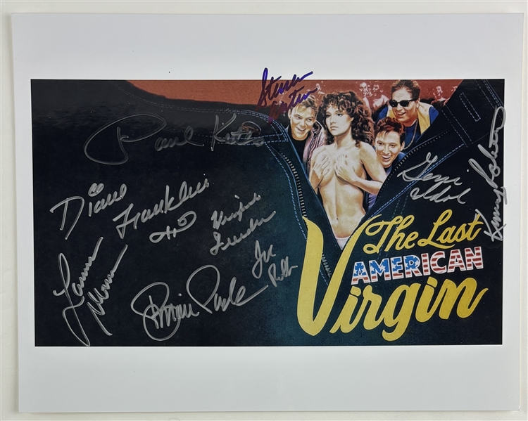 The Last American Virgin: Cast Multi-Signed 11" x 14" Photo (PSA/DNA LOA)
