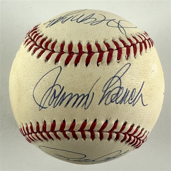 Big Red Machine Signed ONL Baseball with Bench, Rose, Anderson, Perez & Morgan (Third Party Guaranteed)