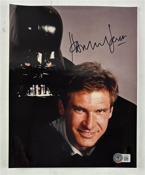 Star Wars: Harrison Ford Signed 8" x 10" Color Photo with Early Full Autograph (Beckett/BAS LOA)