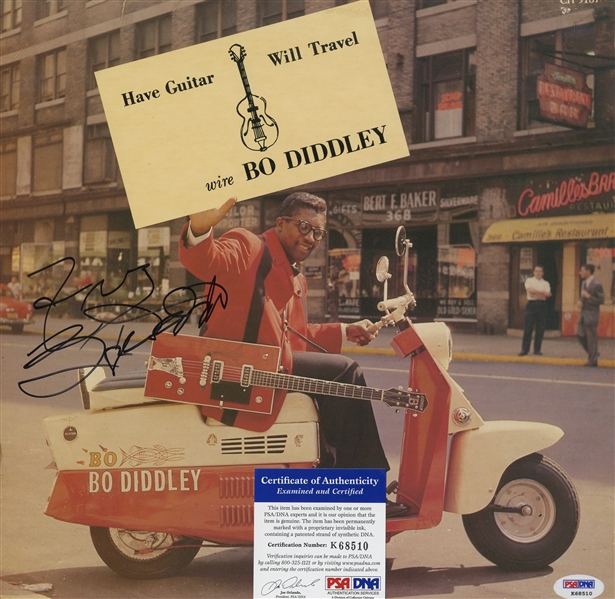 Bo Diddley "Have Guitar Will Travel" Album Cover (PSA/DNA)