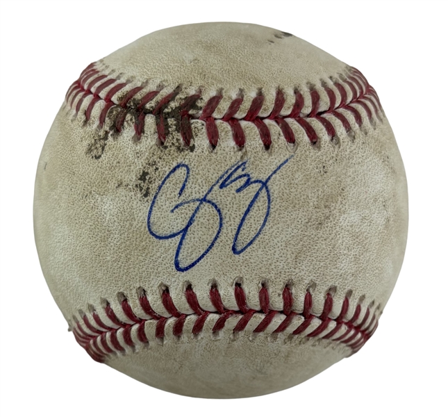 Corey Seager Signed & Game Used OML Baseball :: Used 8/22/2021 LAD vs NYM :: Ball Pitched to Seager (MLB Auth & PSA/DNA)