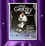 Wayne Gretzky Signed 1990 Promo Photo with Nice Full Signature!(Third Party Guaranteed)