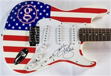Garth Brooks Signed Electric Guitar with Custom American Flag Graphics (Beckett/BAS COA & JSA LOA)