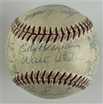 1956 Brooklyn Dodgers (NL Champs) Team Signed ONL (Giles) Baseball with Robinson, Koufax, Drysdale, etc. (27 Sigs)(JSA LOA)