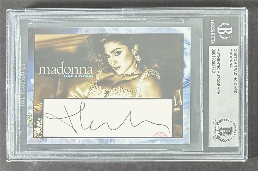 Madonna Signed "Like A Virgin" Trading Card (Beckett/BAS)