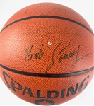NBA Legends Signed Basketball with Jabbar, Erving, Havlicek, Barry, etc. (7/Sigs) (JSA)