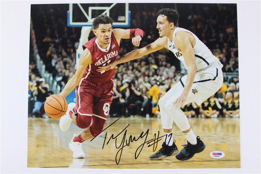 Trae Young Signed 11" x 14" Photo (PSA/DNA)