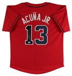 Ronald Acuna Jr. Signed Braves Alternate Style Jersey (JSA Witness)