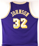 Magic Johnson Sigend LA Lakers #32 Jersey (Beckett/BAS)