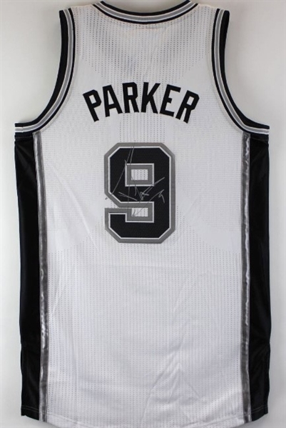 Tony Parker Signed San Antonio Spurs #9 Jersey (Third Party Guarantee)